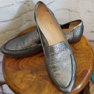 Kate Spade Silver Carima Pointed Toe Loafer